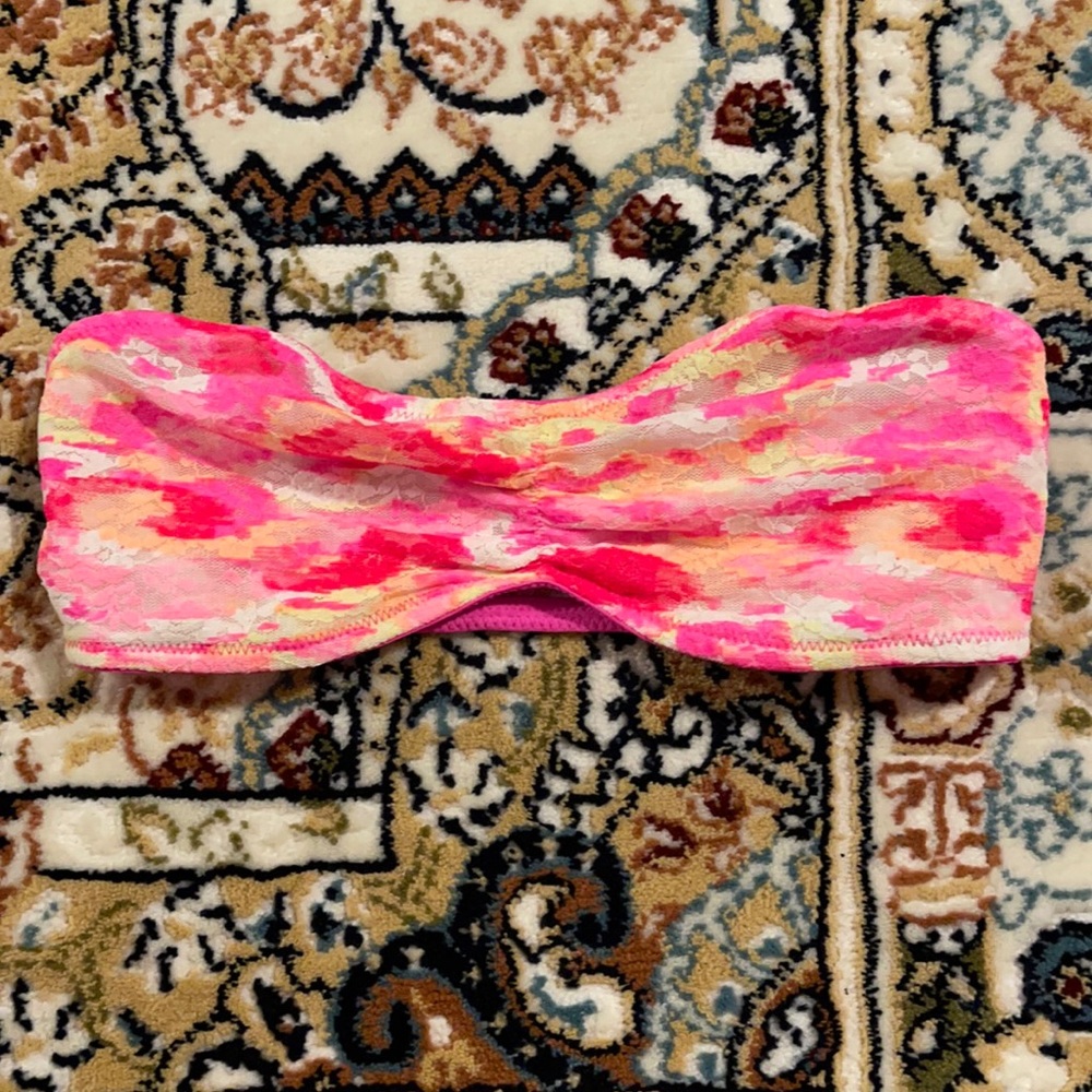 PINK Multicolor Camo Bandeau